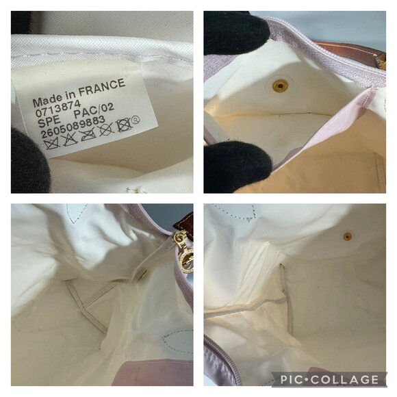 LONGCHAMP LE PLIAGE BEIGE MEDIUM Long Handle, Medium - Picture 11 of 14